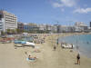 Playa de las Canteras, en Las Palmas de Gran Canaria