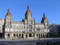 Ayuntamiento de La Coruña, en la Plaza de María Pita