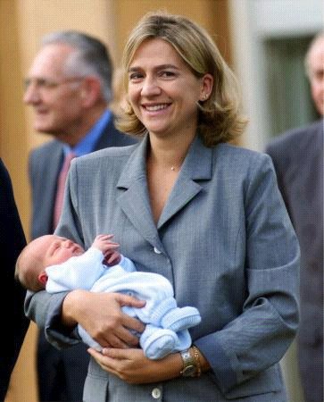 LA INFANTA DO�A CRISTINA CON SU HIJO, DON JUAN DE URDANGARIN