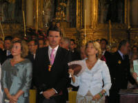 De izqda. a derecha. Doña María del Mar Julios (Vicepresidenta del Gobierno de Canarias), Don José Manuel Soria (Presidente del Cabildo Insular de Gran Canaria), y Doña Josefa Luzardo (Alcaldesa de Las Palmas de Gran Canaria)