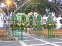 Plaza de Santo Domingo, engalanada para la ocasin